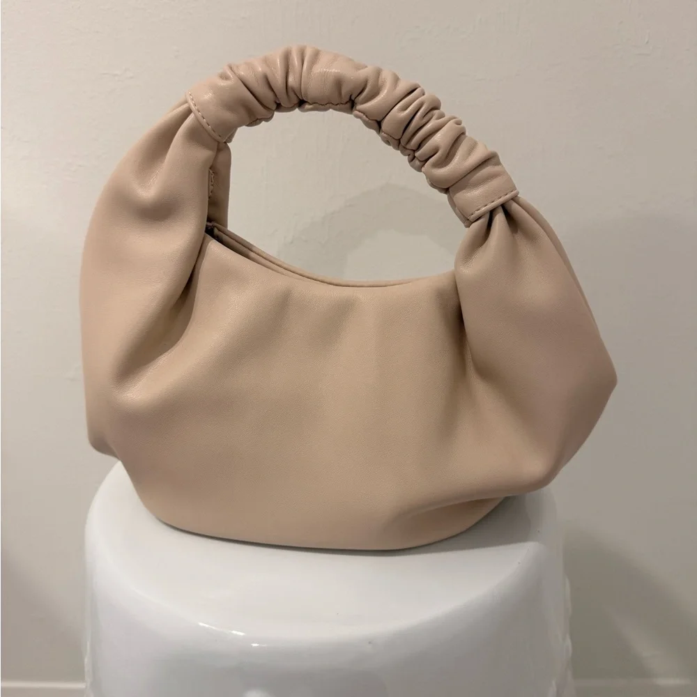 The Drop Women's Addison Soft Volume Top-Handle Bag Beige/Bone Purse - New